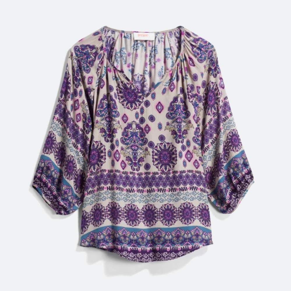 Renee C. Mati Billow Sleeve Top